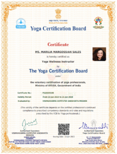 certificado instrutor de yoga